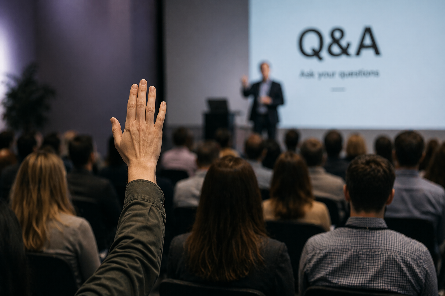 Como conduzir uma sessão de Q&A de alto nível (e evitar perguntas inúteis)